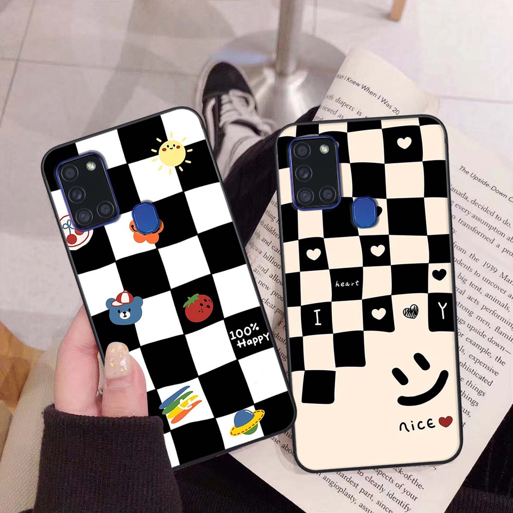 Ốp Samsung A21s họa tiết hoa, gấu thời trang, ốp dẻo bền đẹp