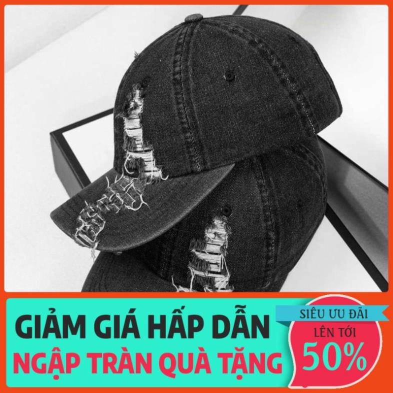 NÓN KẾT JEAN RÁCH THỜI TRANG BỤI, MŨ LƯỠI TRAI NAM NỮ PHONG CÁCH xịn