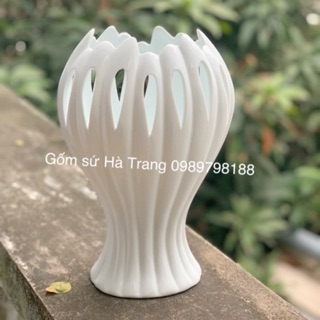 Lọ hoa bàn tay gốm sứ Bát Tràng