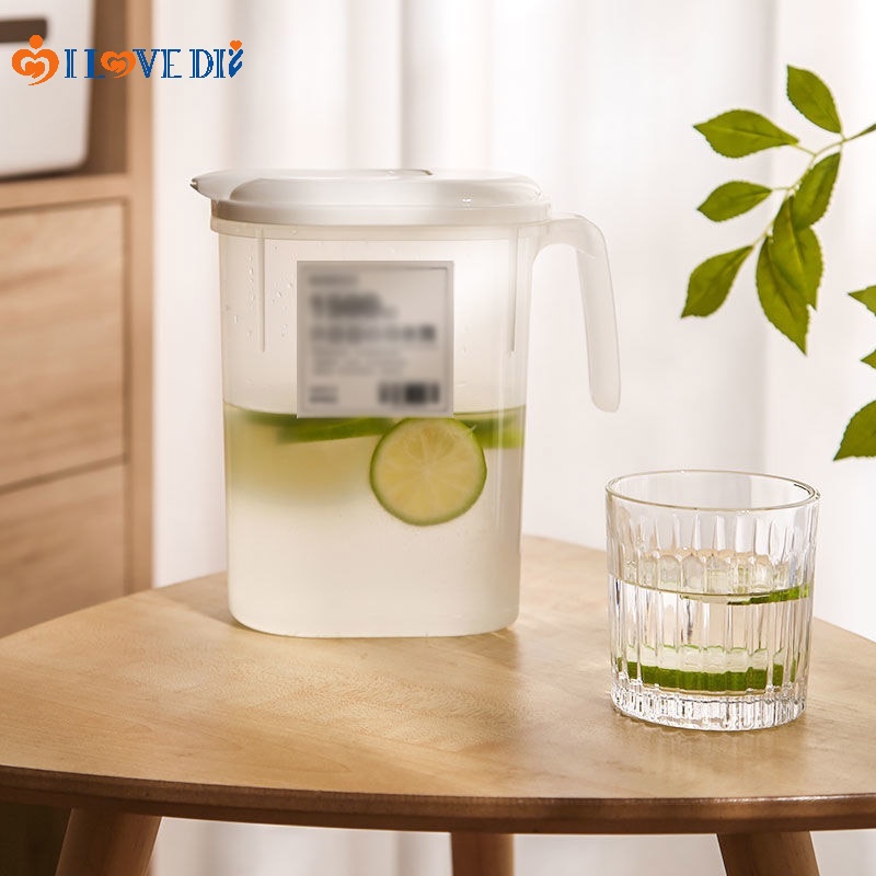 Bình Nhựa Trong Suốt Đựng Nước Ép Dung Tích Lớn Dạng Nhấn Tiện Dụng