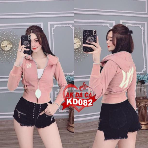 Áo khoác lửng thun da cá in chữ NY lớn sau lưng kèm ảnh thật | BigBuy360 - bigbuy360.vn