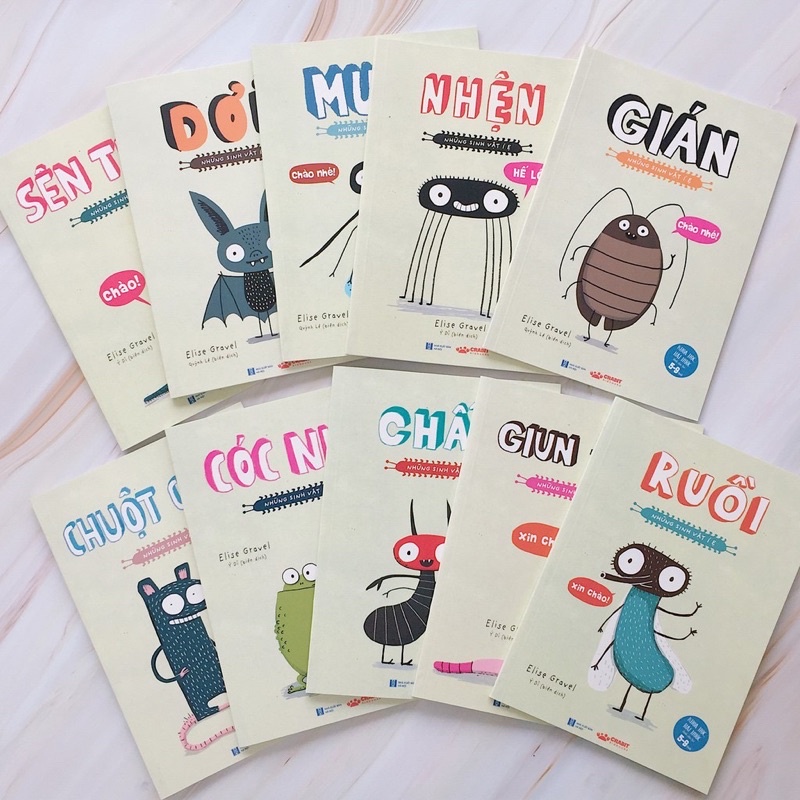 Sách - Những sinh vật í ẹ - Nhận biết con vật cho bé - Khoa học vui nhộn - Crabit Kidbooks