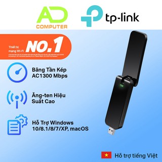Mua Bộ thu Wifi TP-Link Archer T4U - USB wifi băng tần kép chuẩn AC1300 -Hàng chính hãng
