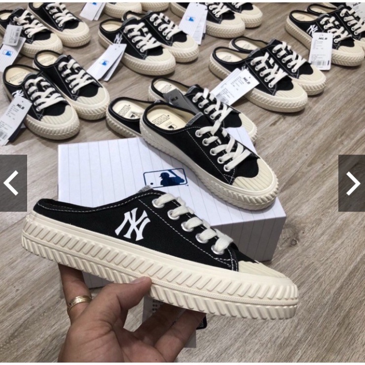 Giày lười Ny. đạp gót màu đen hàng hót  2021 bản đẹp mới nhất đủ size 36-39 | BigBuy360 - bigbuy360.vn