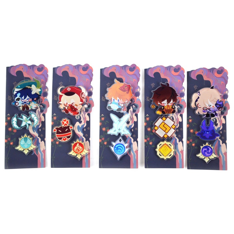 Bộ 3 Huy Hiệu Cài Áo In Hình Nhân Vật Anime