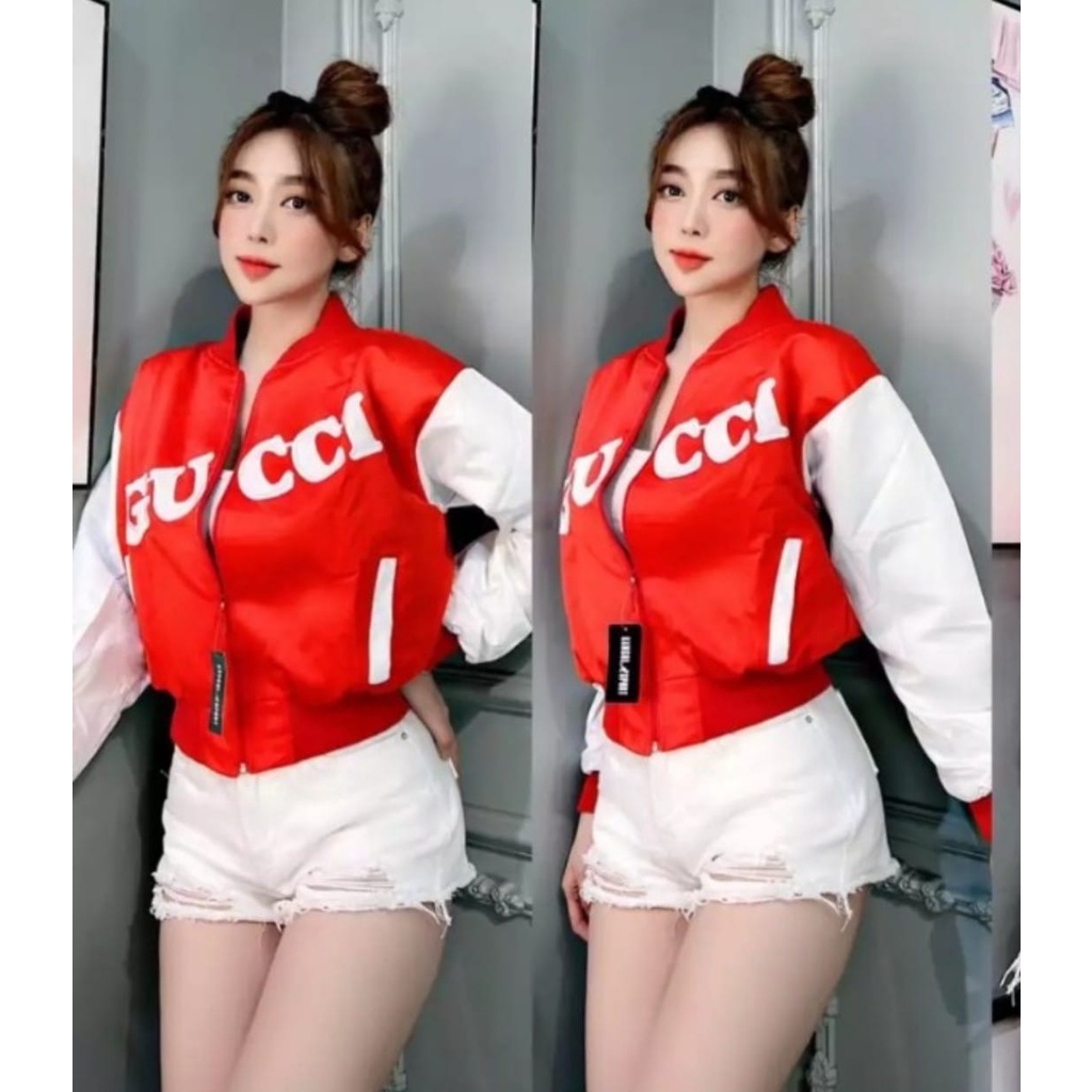 Áo Khoác Dù Dáng Thể Thao Phối Chữ Siu Xinh - Hàng Y Hình