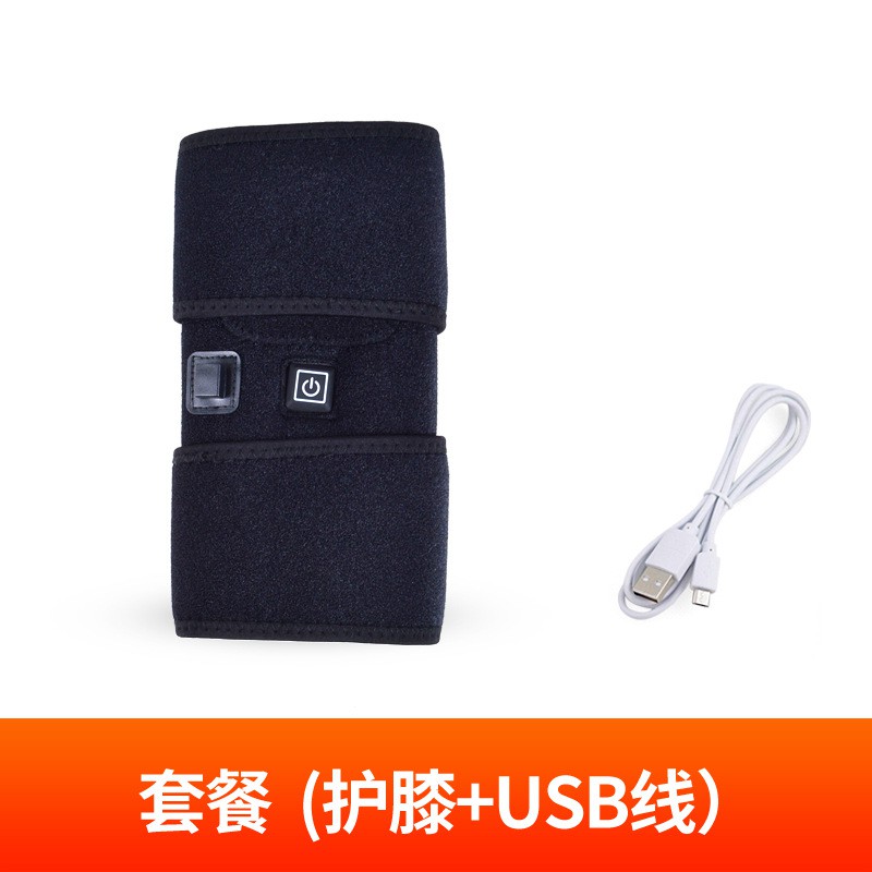 Đai chườm nóng đầu gối hồng ngoại Giảm đau khớp gối, bảo vệ đầu gối Kneepad ( Dùng cap USB)