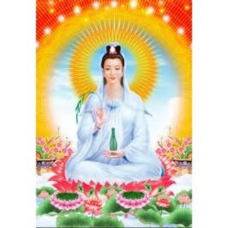 Tranh đính đá cao cấp Phật Bà Quan Âm DF419