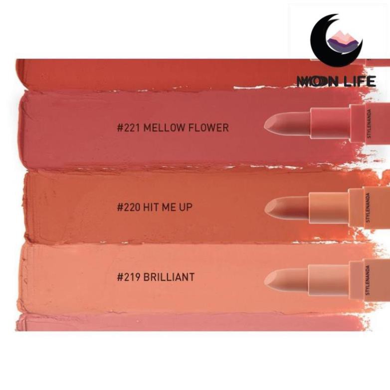 Son Lì Lâu Phai 3CE Màu 220 Hit Me Up Mood Recipe Matte Lip Color