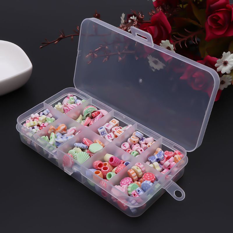1 Hộp Hạt Acrylic Hoạt Hình Dùng Làm Trang Sức Thủ Công DIY