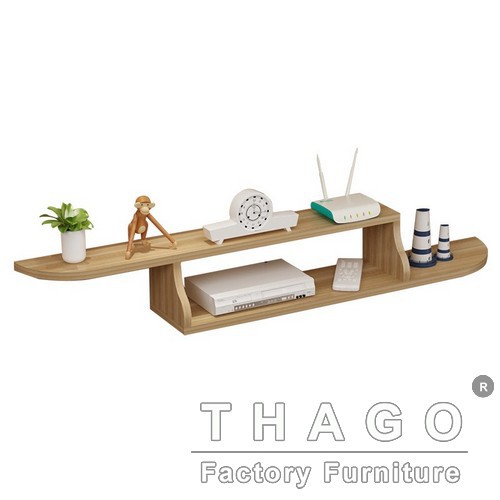 Kệ tivi treo tường nhỏ gọn cho tivi 32inch gỗ công nghiệp MDF lõi xanh Thái Lan Thago