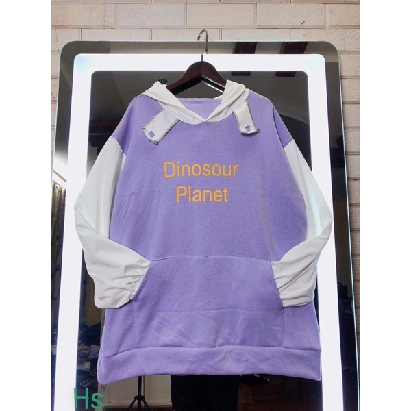 Áo Hoodie Nỉ DINO In Chữ 🦋 Áo Nỉ Ngoại Màu Tím Mũ Đầu Gà 🦋 | BigBuy360 - bigbuy360.vn