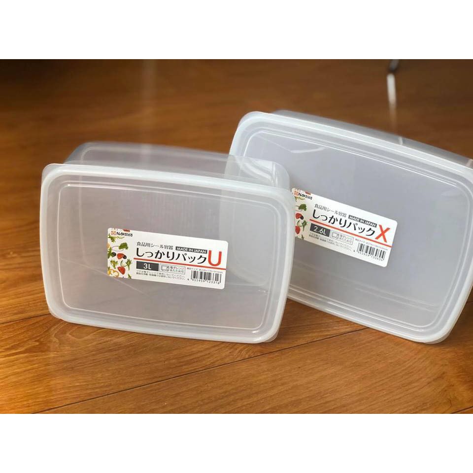 Hộp đựng thực phẩm nắp dẻo NAKAYA 3 lít - Nội địa Nhật Bản