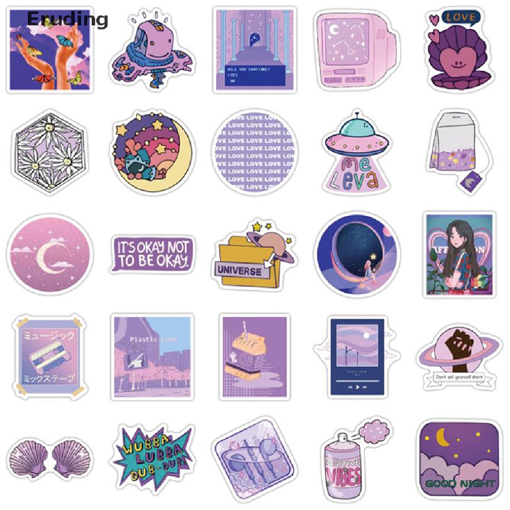 Bộ 50 Phụ Kiện Trang Trí Ván Trượt Hình Cô Gái Hoạt Hình Dễ Thương