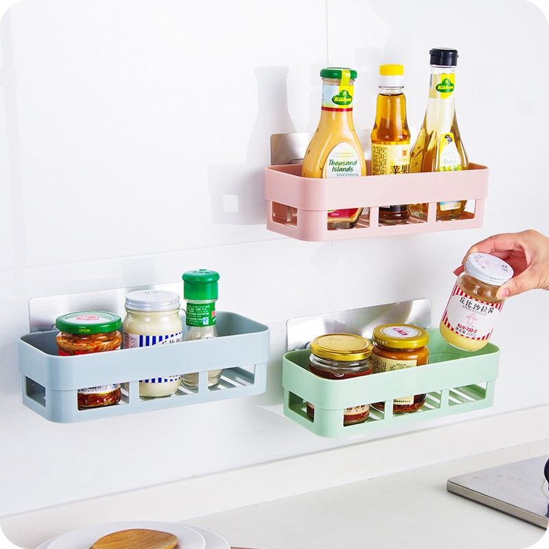 Kệ Nhựa Gắn Góc Tường Nhà Tắm / Nhà Bếp Đựng Đồ Dùng Tiện Dụng | BigBuy360 - bigbuy360.vn