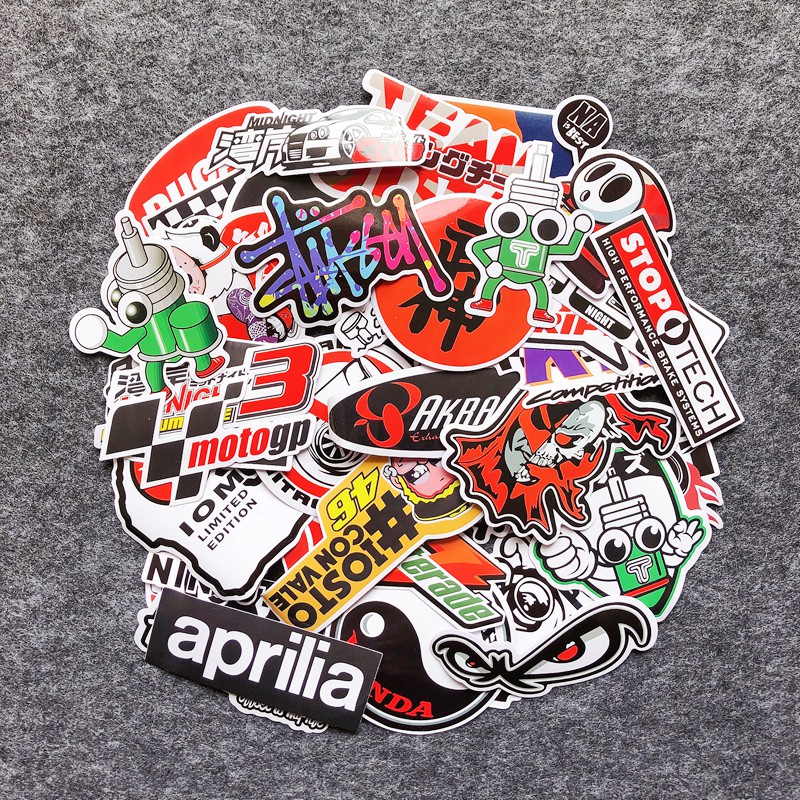 Set 40 Miếng Dán Chống Thấm Nước Trang Trí Xe Ô Tô