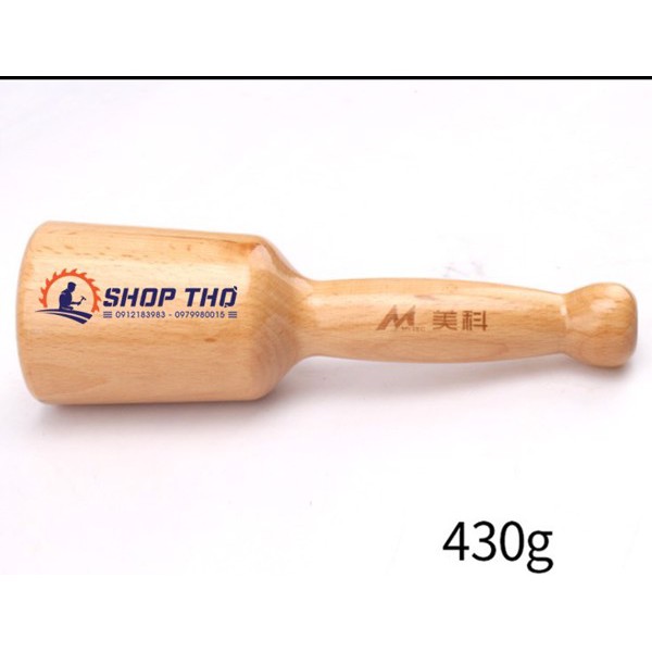 Búa gỗ tròn kích thước 250x78mm