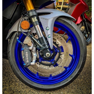 PAD nhôm CNC PHANH YAMAHA R15V3/ MT15/ XSR155, Honda Winner / Exciter 150/155 đĩa trước zin heo BREMBO / Nissin 100mm