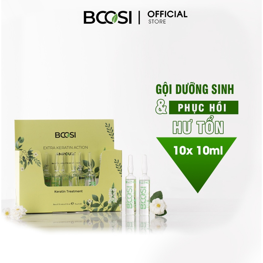 Huyết thanh Keratin phục hồi tóc chuyên sâu Bcosi Extra Keratin Action Ampoules 10ml