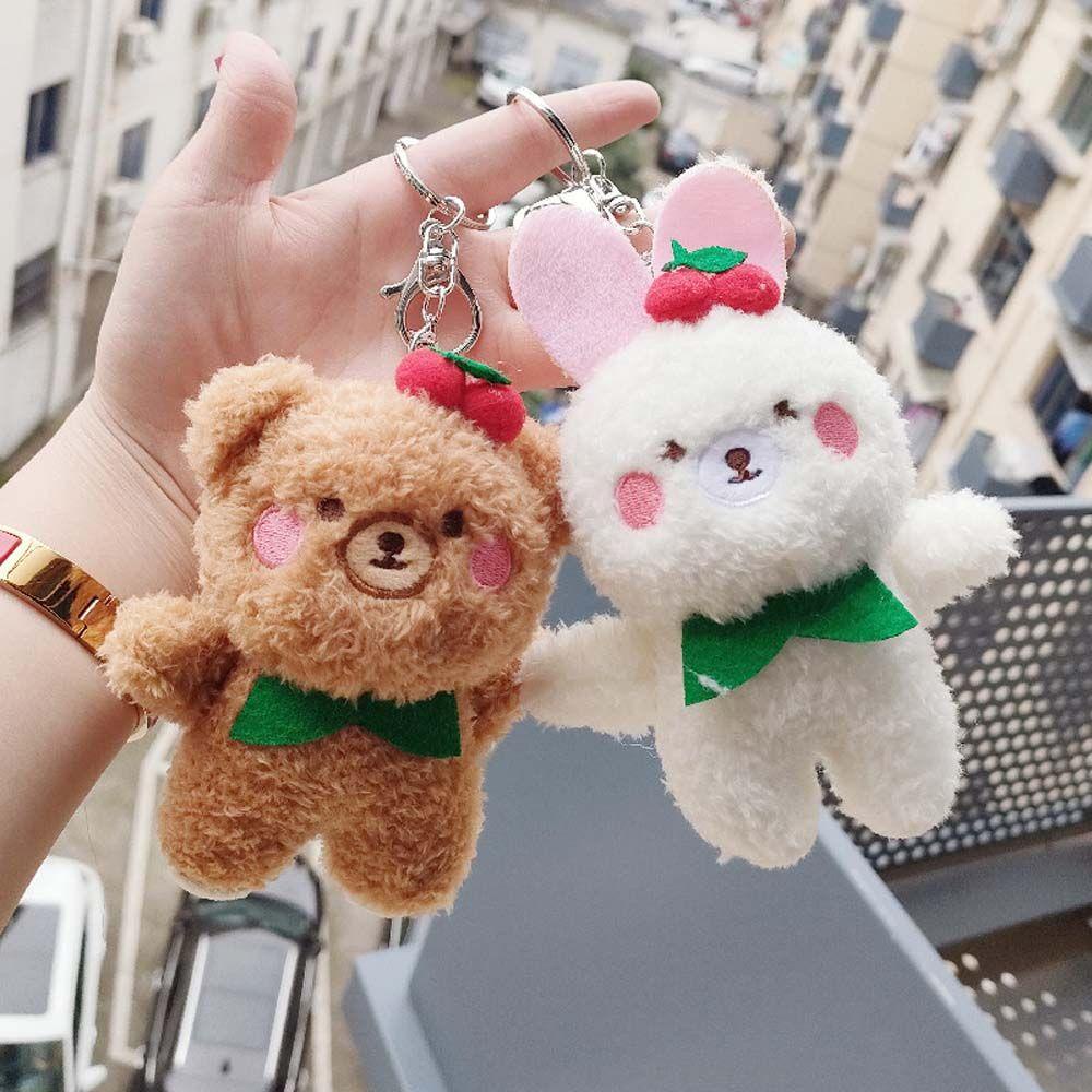 LANFY Móc Khóa Gấu Bông Teddy Dễ Thương