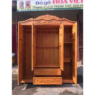 Tủ áo gỗ gõ đỏ 1,8M X 2,2M