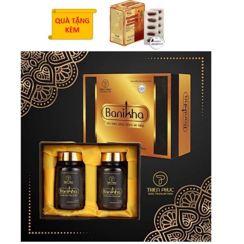 | MUA 1 TẶNG 1 | Viên Nang Đông Trùng Hạ Thảo Banikha - Đông trùng hạ thảo Thiên Phúc - Hàng chính hãng 100%