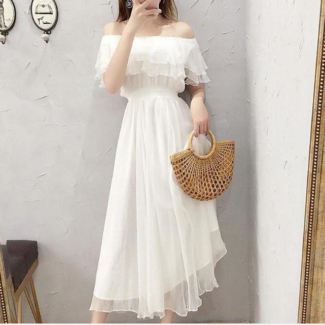 Đầm Chiffon Mỏng Dáng Dài 2 Lớp Thiết Kế 4 Lớp Thời Trang Cao Cấp Cho Nữ