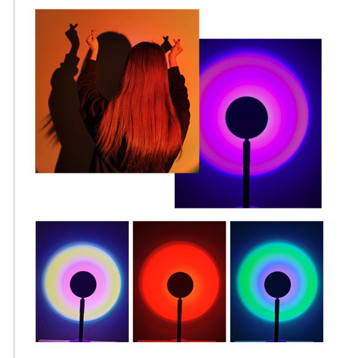 Đèn hoàng hôn 16 triệu màu RGB điều khiển qua APP, hoàng hôn, mặt trời