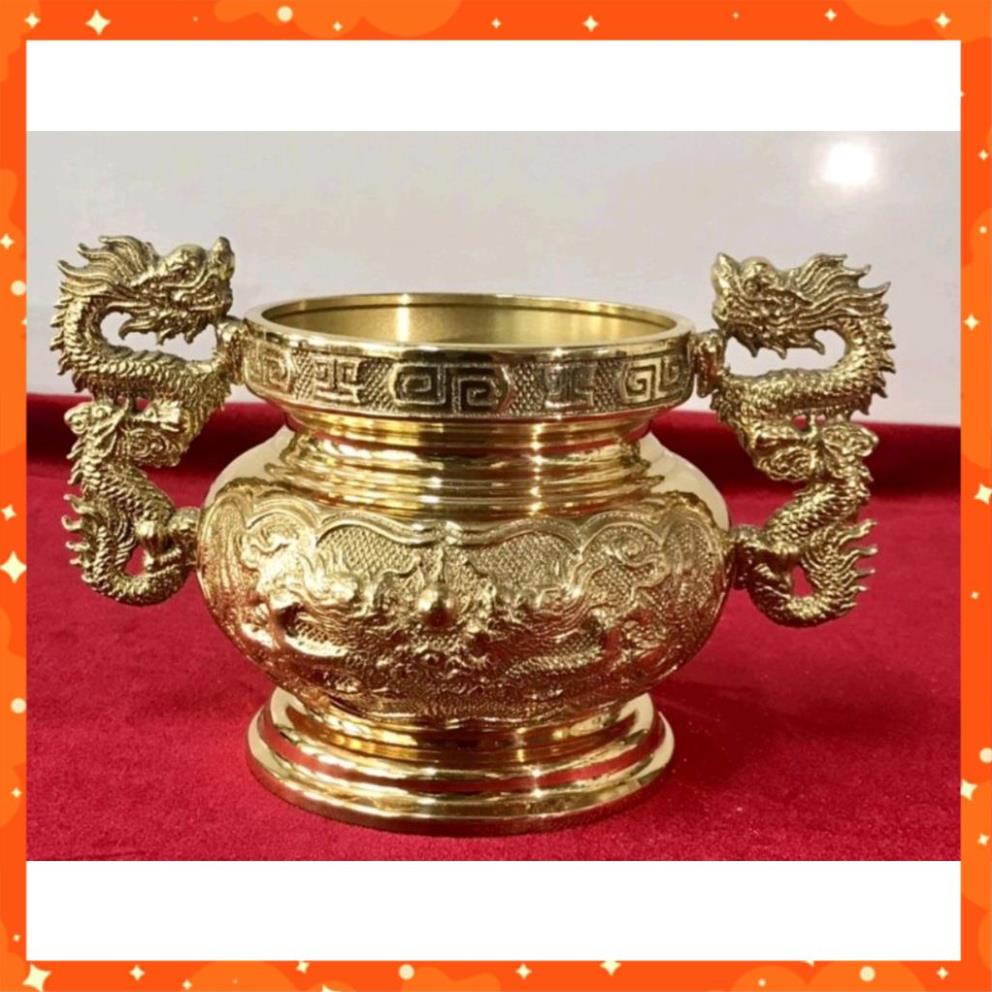 Lư hương tai rồng bằng đồng nguyên chất, bát hương tai rồng các cỡ