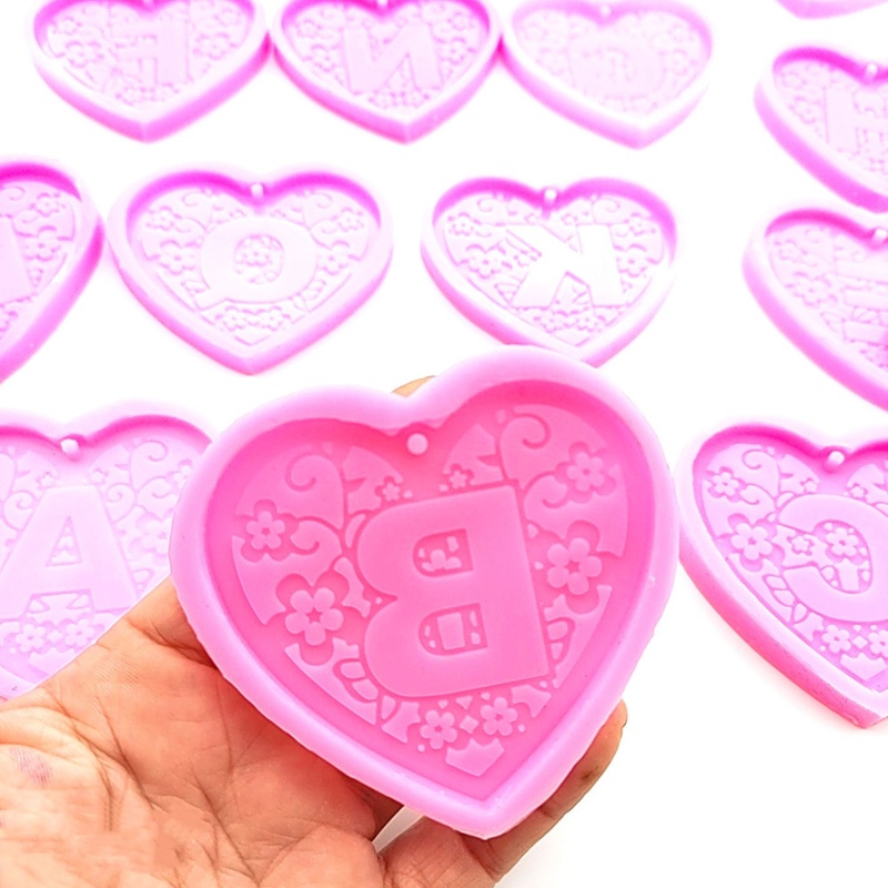 Sa Khuôn Silicon 26 Chữ Cái Làm Móc Khóa