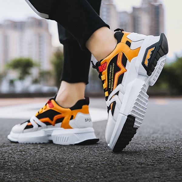 Giày Sneaker Nam thể thao màu trắng cổ cao cho học sinh phong cách Hàn Quốc TAKUTA mã SPV