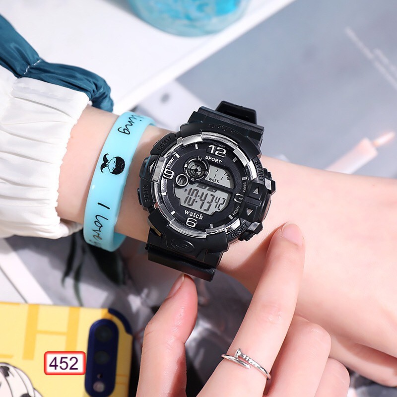 [Mã FASHIONT4FA2 giảm 10K đơn 50K] ĐỒNG HỒ THỂ THAO NAM NỮ SPORTS WATCH 452 THỜI TRANG CỰC ĐẸP