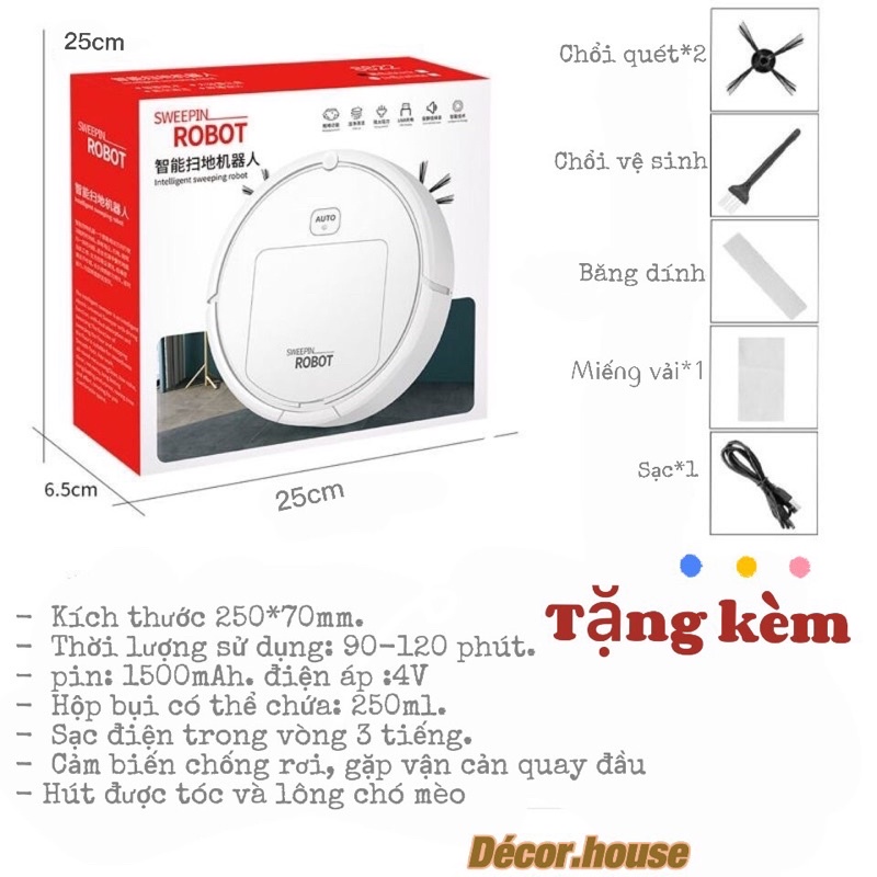ROBOT HÚT BỤI LAU NHÀ THÔNG MINH ES250 CÔNG NGHỆ AL