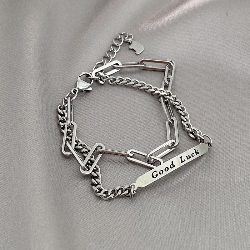 Vòng Tay Titan Hai Lớp Không Phai Phong Cách Hàn Quốc C131