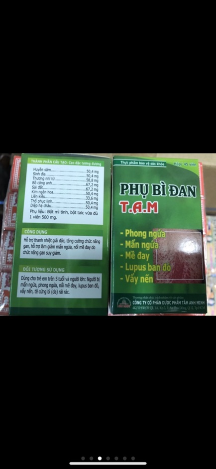 VIÊN UỐNG PHỤ BÌ ĐAN T. A. M | BigBuy360 - bigbuy360.vn