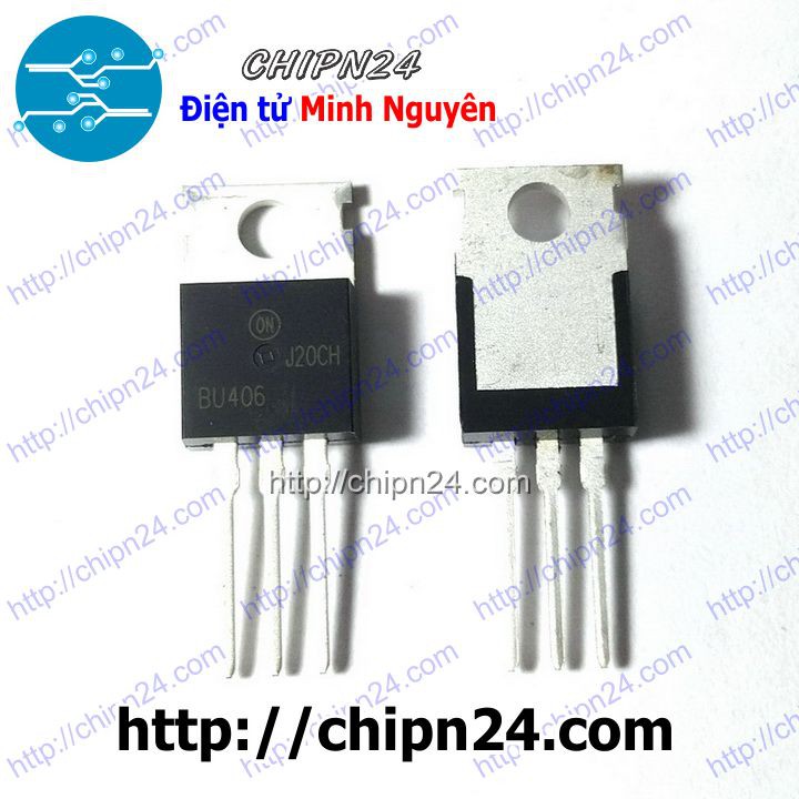 [2 CON] Transistor BU406 TO-220 NPN 7A 200V (Hàng Tốt)