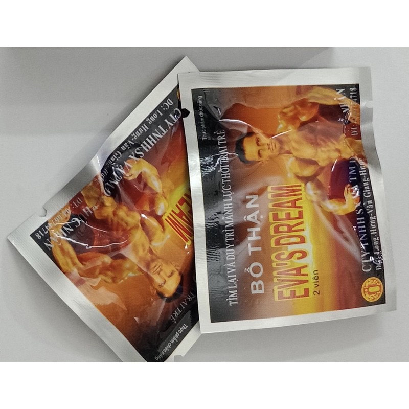 (Che tên sản phẩm ) EVA'S DREAM - Bổ Thận, Tráng Dương, Hỗ Trợ Phái Mạnh (2 GÓI X 2 VIÊN )