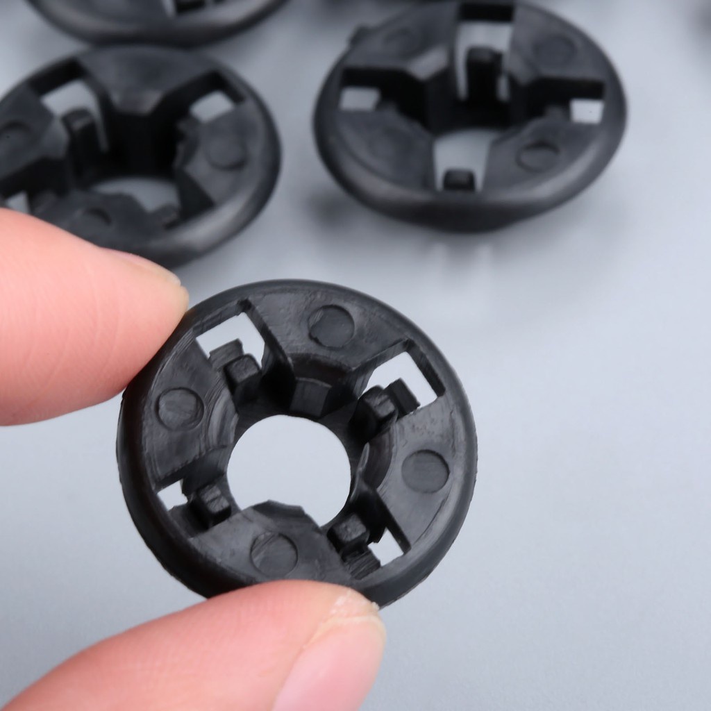 Set 2 bộ chốt nhựa/vòng kẹp nhựa cố đinh thanh capo cho xe hơi Toyota - Đinh tán, móc giữ mui ô tô