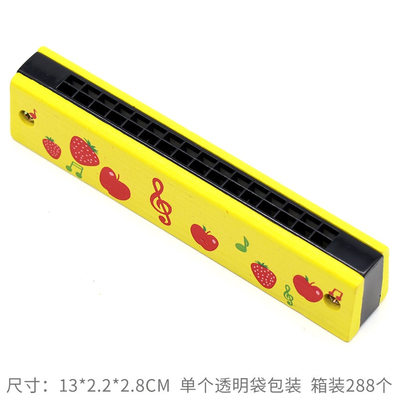 Kèn Harmonica 16 Lỗ Bằng Gỗ Đồ Chơi Giáo Dục Hoạt Hình Xinh Xắn Dành Cho Trẻ