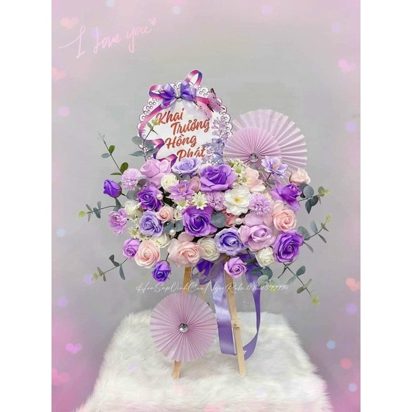 Kệ hoa mini bằng gỗ cao 40cm