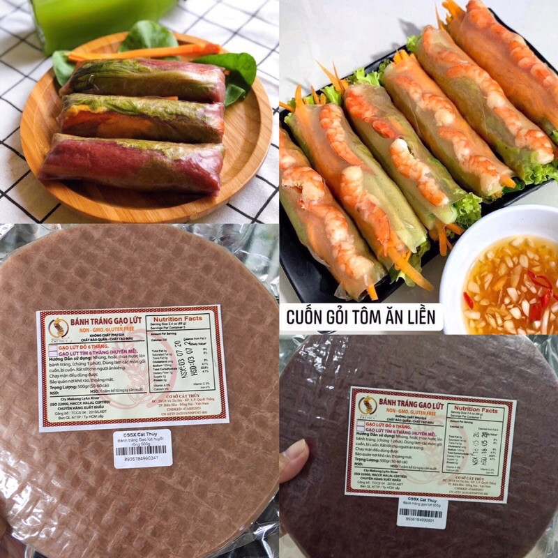 Bánh tráng gạo lứt Cát Thuỷ hàng chuẩn siêu rẻ 55-60 tờ | BigBuy360 - bigbuy360.vn