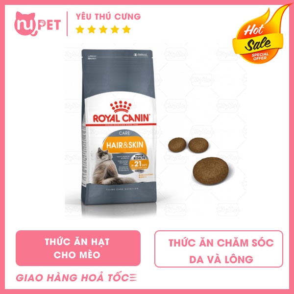 Thức ăn hạt cho mèo Royal Canin Hair and Skin care 2kg