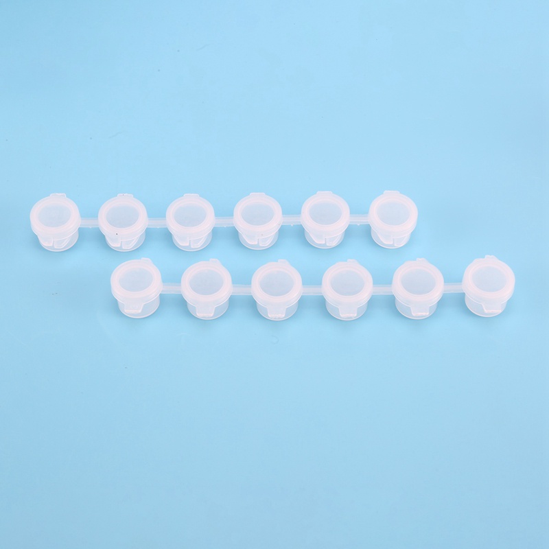 Bộ 8 Dải/48 Chậu Nhựa 3Ml Dùng Vẽ Tranh Nghệ Thuật Dành Cho Lớp Học