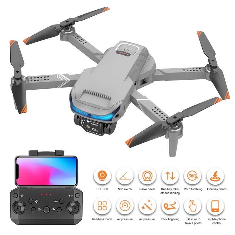 Flycam XT9 có 2 camera 4k, cảm ứng vật bay, điều khiển camera đang bay,pin bay lâu