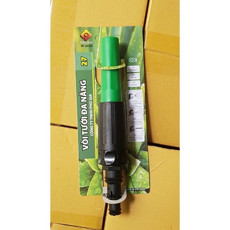 Vòi tưới cây, vòi rửa xe đa năng tặng kèm đai xiết