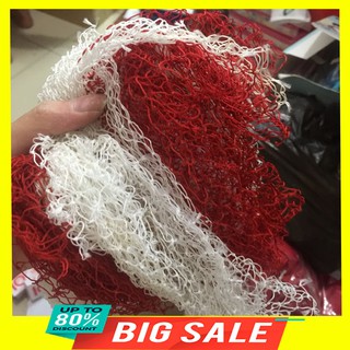 Miếng rửa chén bát hình lưới màu đỏ đẹp
