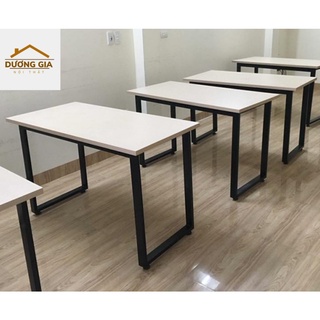Bàn làm việc, bàn học z k u mặt gỗ mdf chân sắt hcm