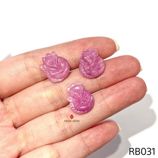 Mặt Đá Hồ Ly Đá Ruby - Ngọc Gems
