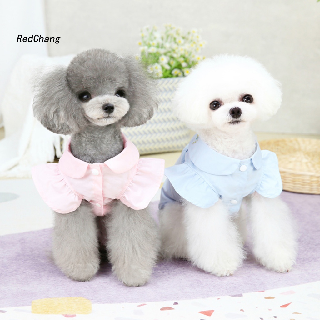 Áo Sơ Mi Cài Một Hàng Nút Đáng Yêu Cho Thú Cưng