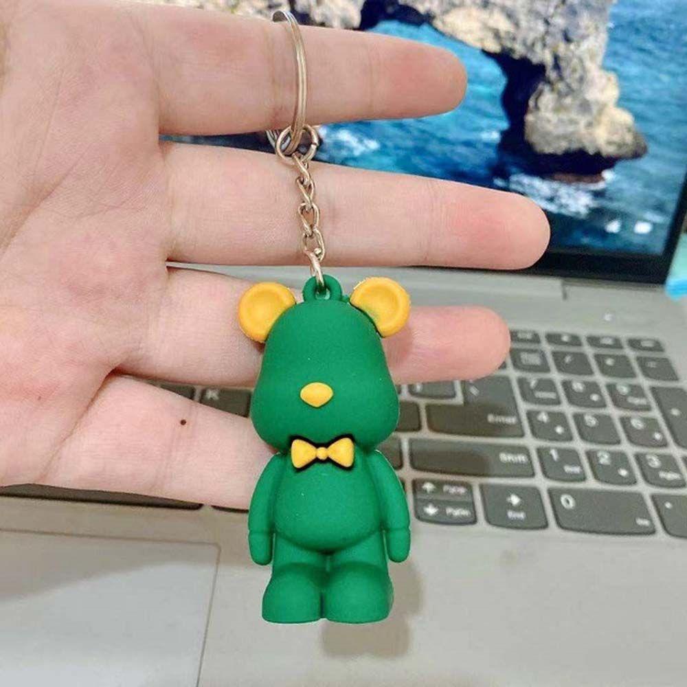 Móc Khóa Hình Gấu Thắt Nơ Hoạt Hình Sáng Tạo
